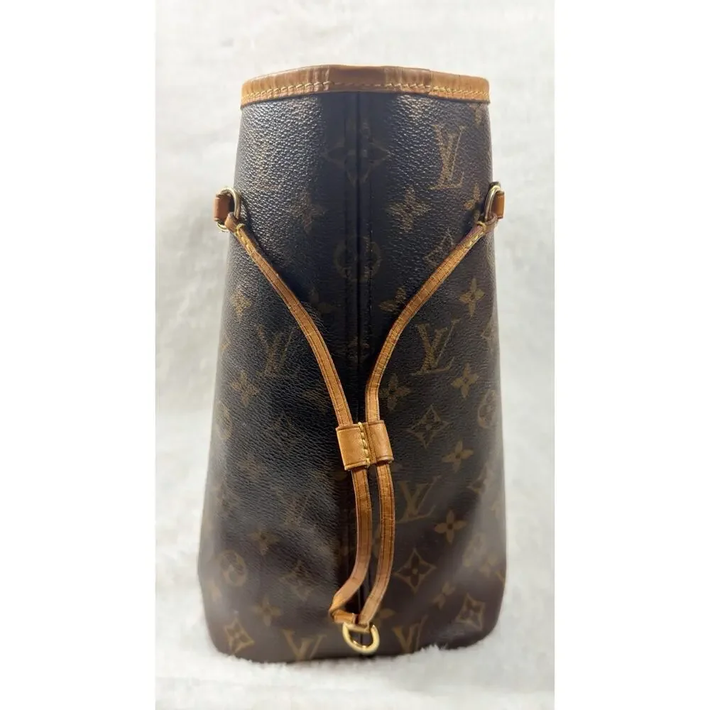 Louis Vuitton Neverfull Monogram Tote MM Brown Canvas